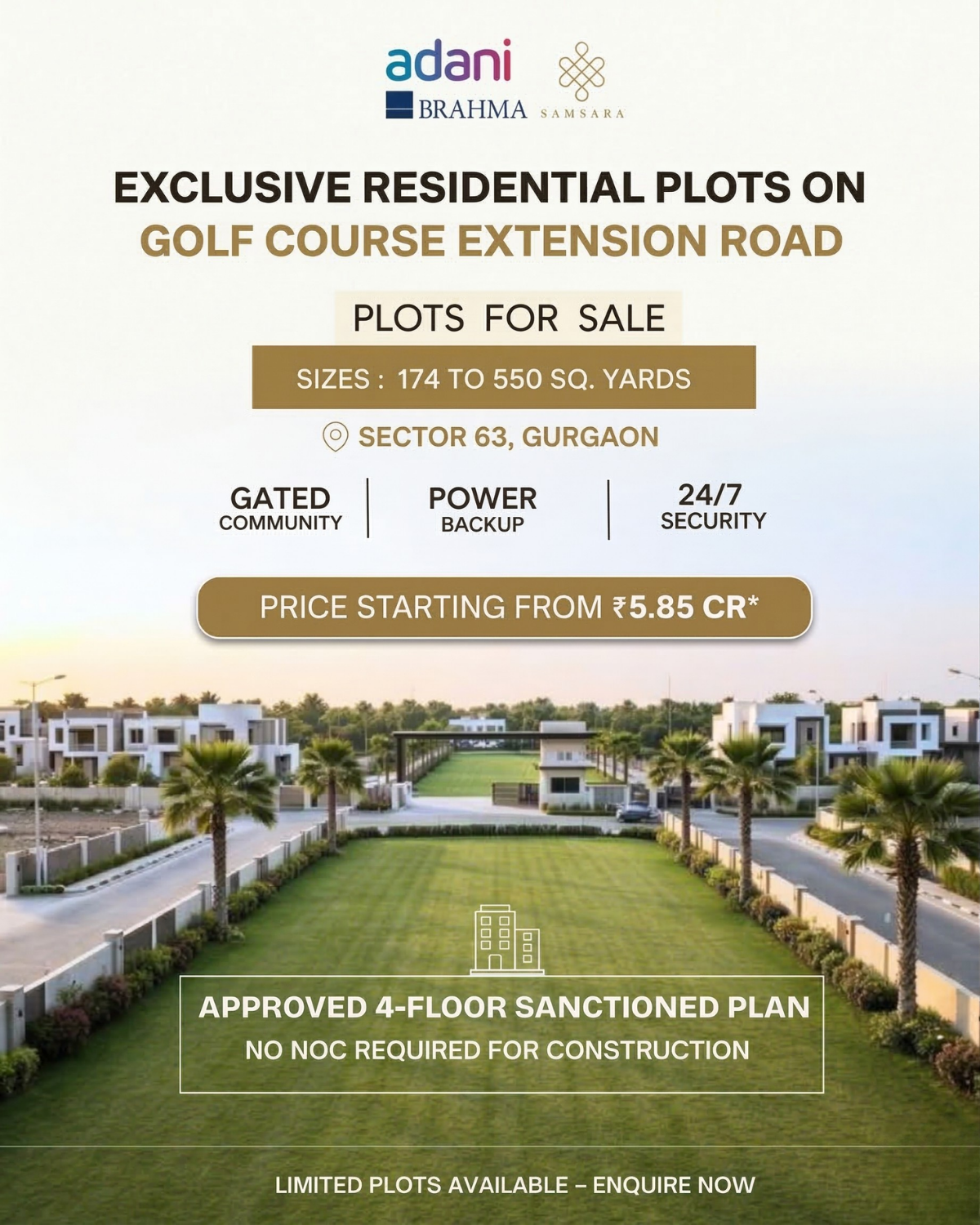 Adani Plots Sector 63 Gurgaon