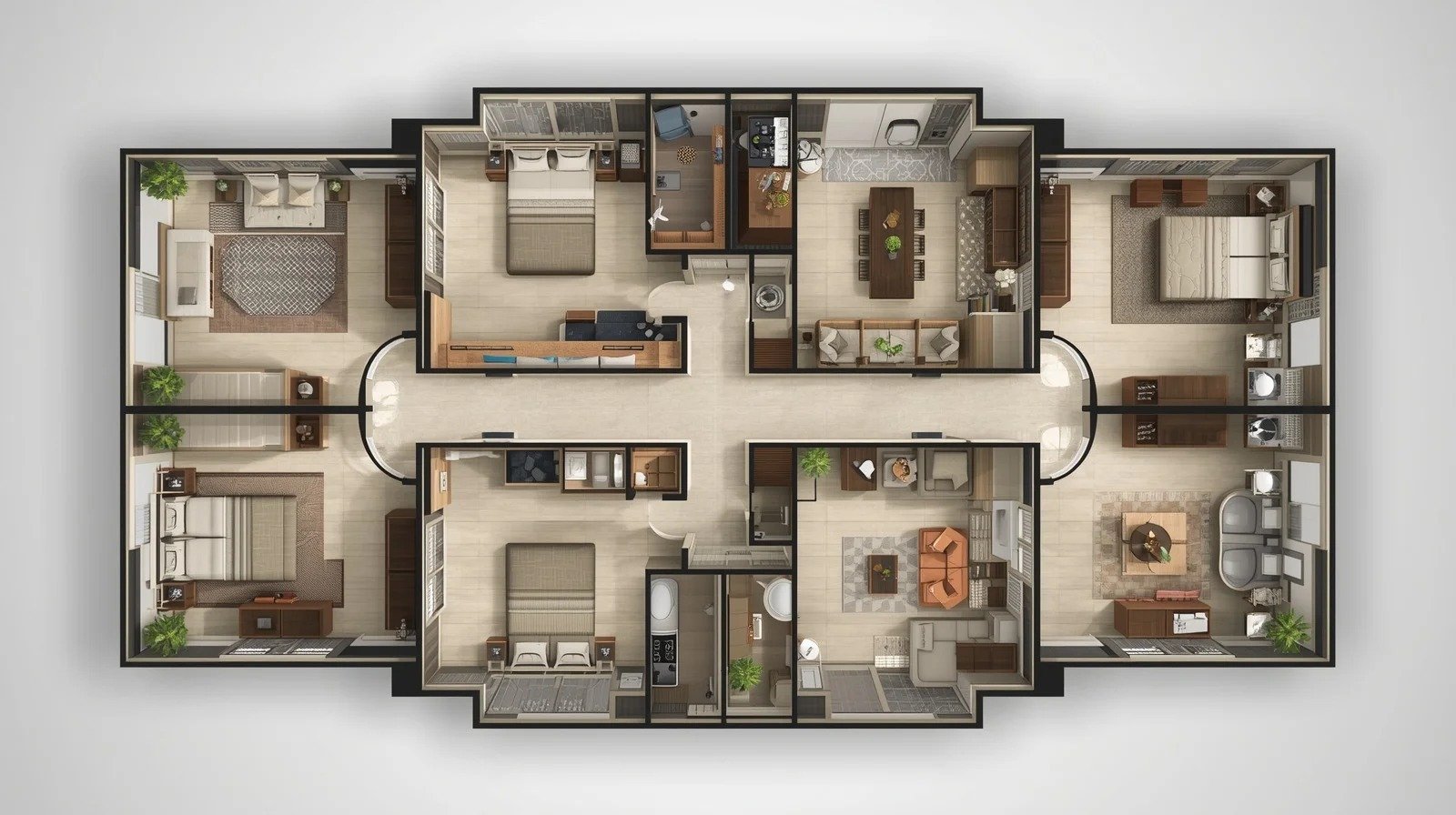 emaar serenity floor plan