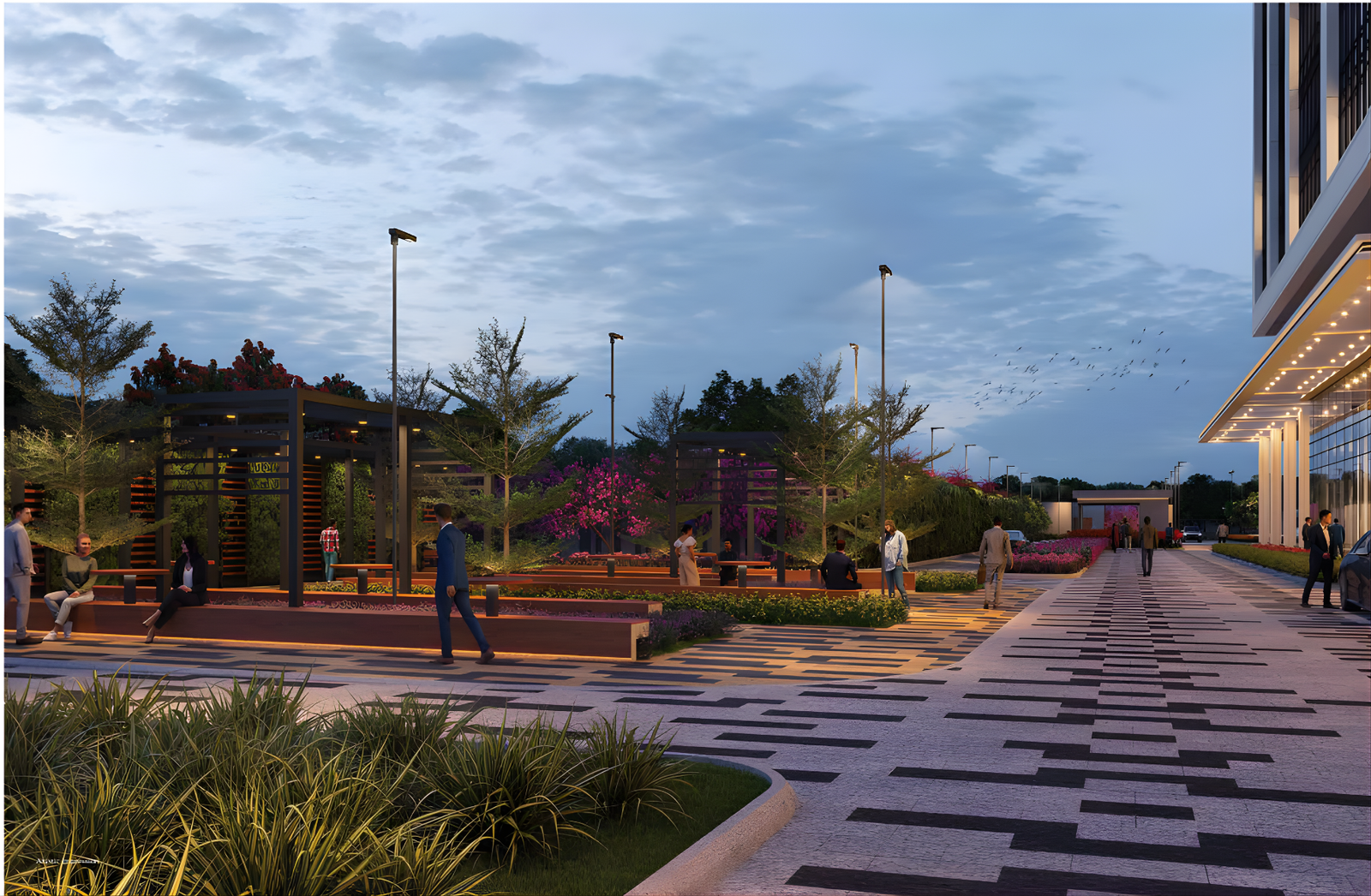 Emaar IBC — retail boulevard render